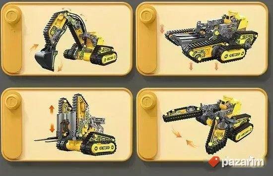 Bager guseničar 4u1 transformers 176 delova + Daljinski 3