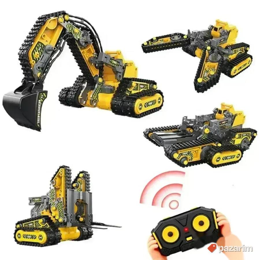 Bager guseničar 4u1 transformers 176 delova + Daljinski 5