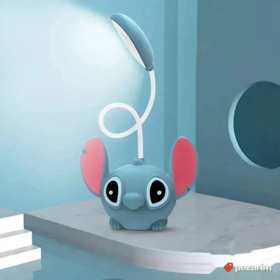 Dečija LED stona lampa STITCH sa rezačem za olovke igračka 3