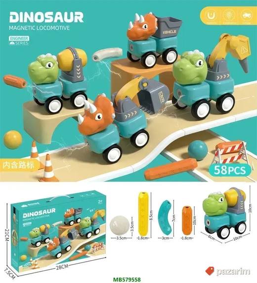 DINOSAURUS magnetne kocke i štapići 58 pcs