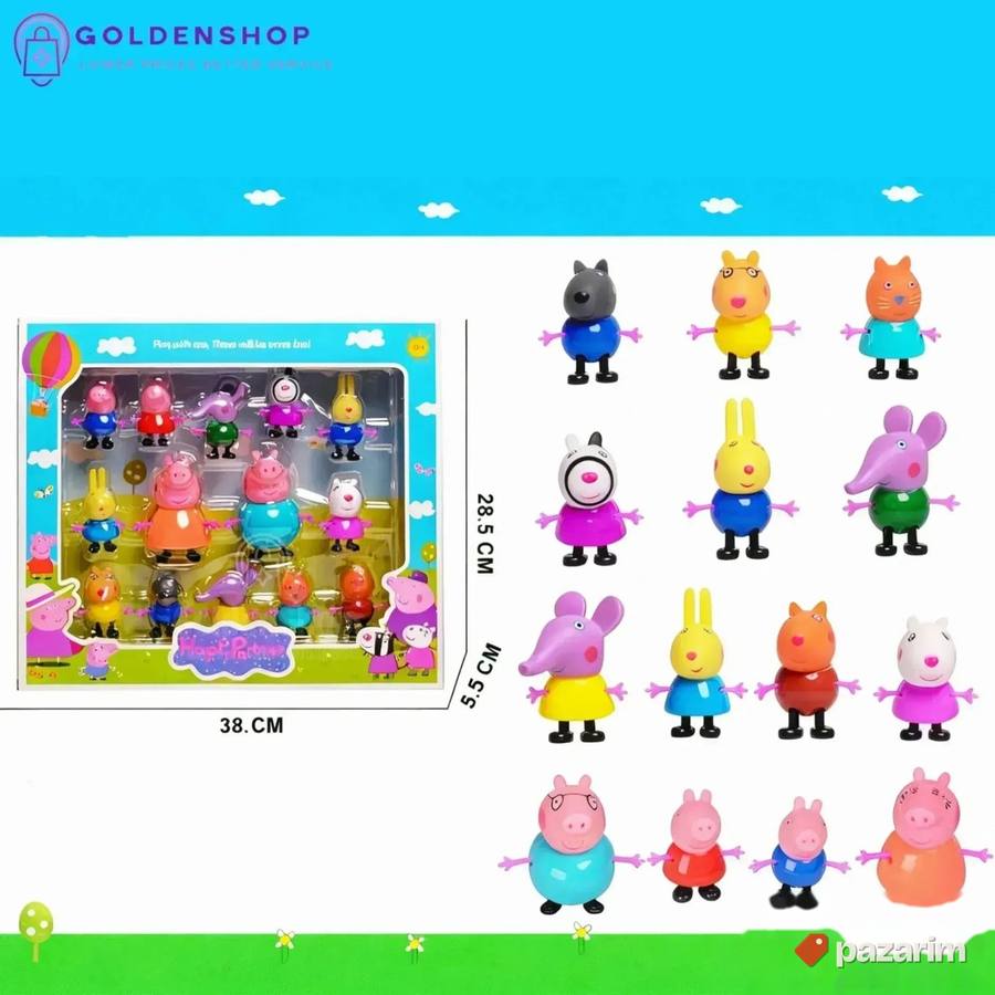 PEPA prase + porodica 14 raznih figura 2