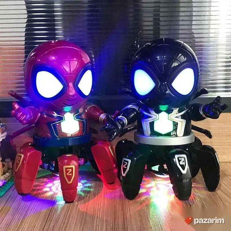 Robot SPAJDERMEN sa 6 nogu / svetli i igra uz muziku igračka 1