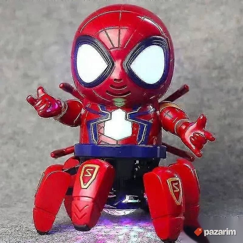 Robot SPAJDERMEN sa 6 nogu / svetli i igra uz muziku igračka 2