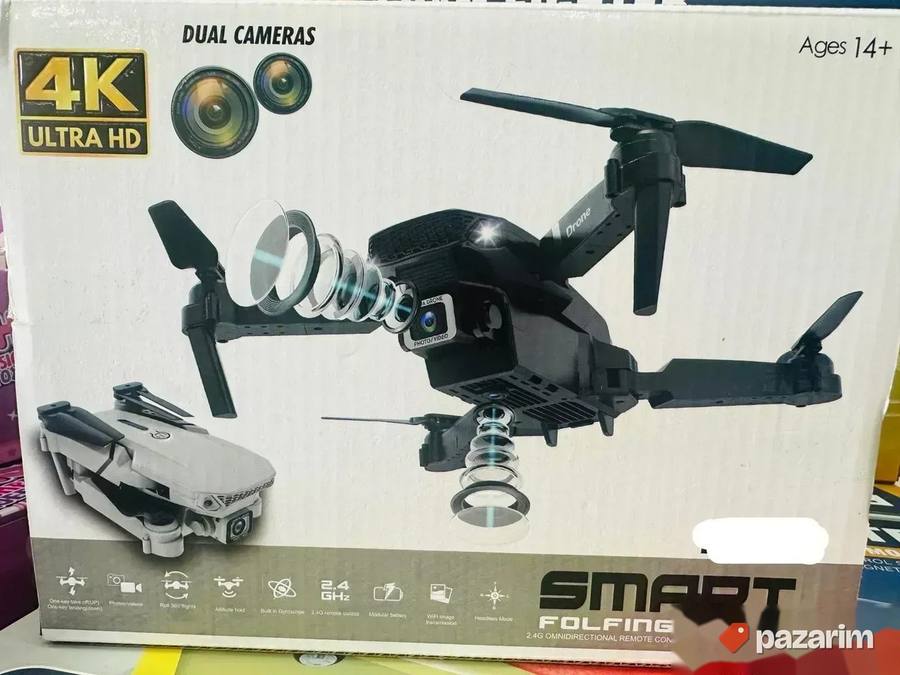 PAMETNI sklopivi DRON W8 sa 2 kamere/ Gratis baterije 2