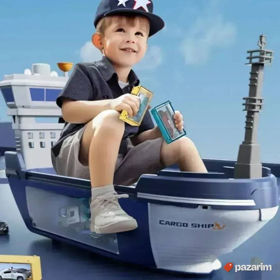 DŽINOVSKI teretni brod kruzer / Autići+ kamion+ kontejneri 2