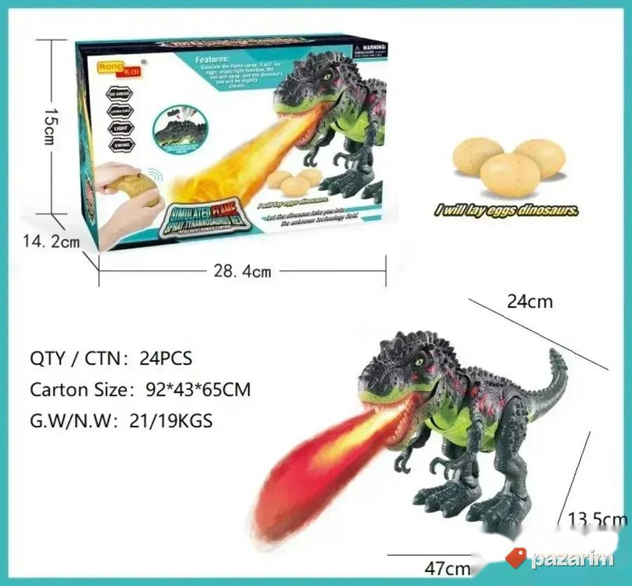 Veliki SPREJ dinosaurus leže3 jaja/ Hoda/ na Daljinski 2