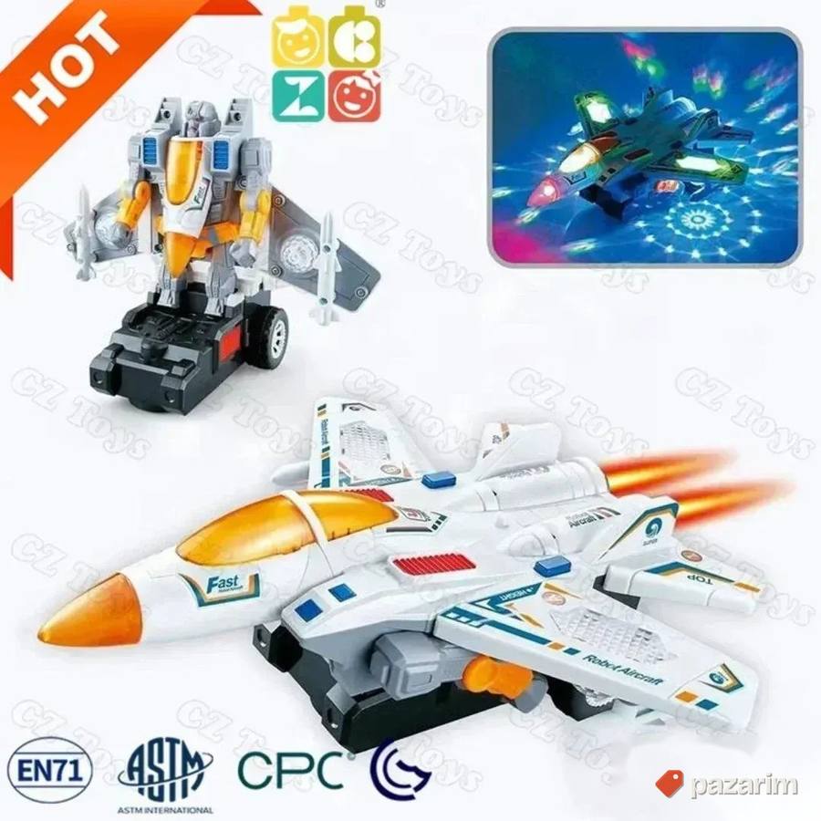 AVION transformers robot 2u1/Gratis baterije igračka 3