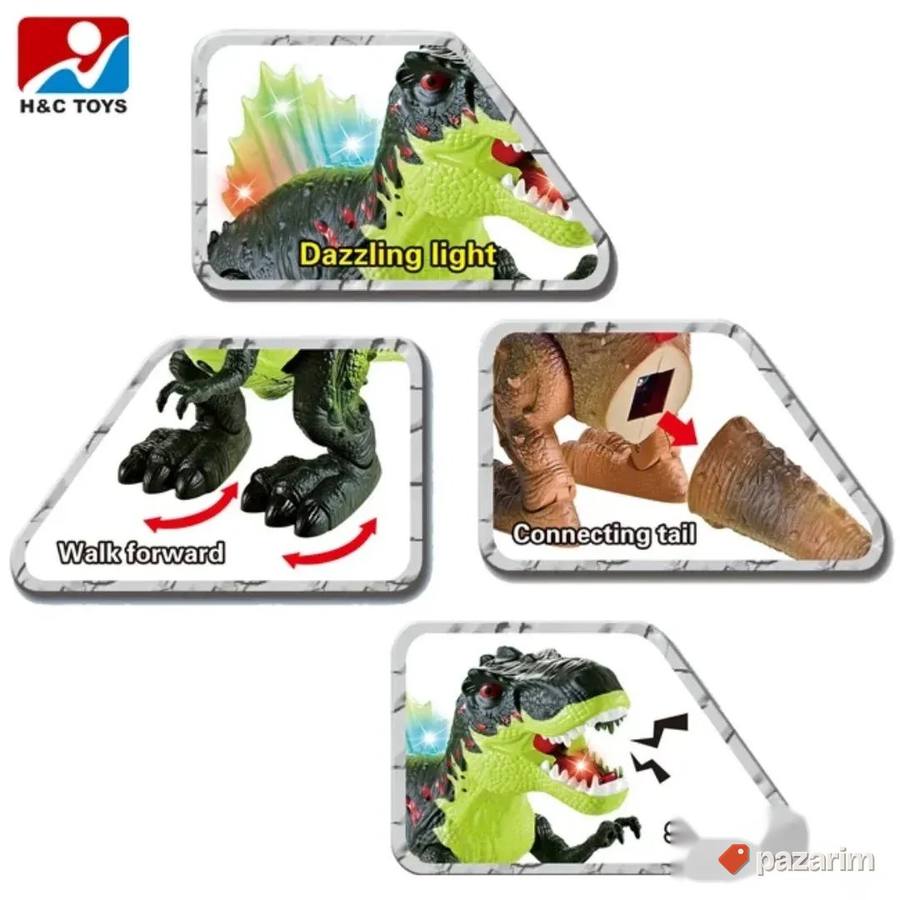 INTERAKTIVNI dinosaurusa bljuje vatru i hoda/ Svetlo i zvuk 3