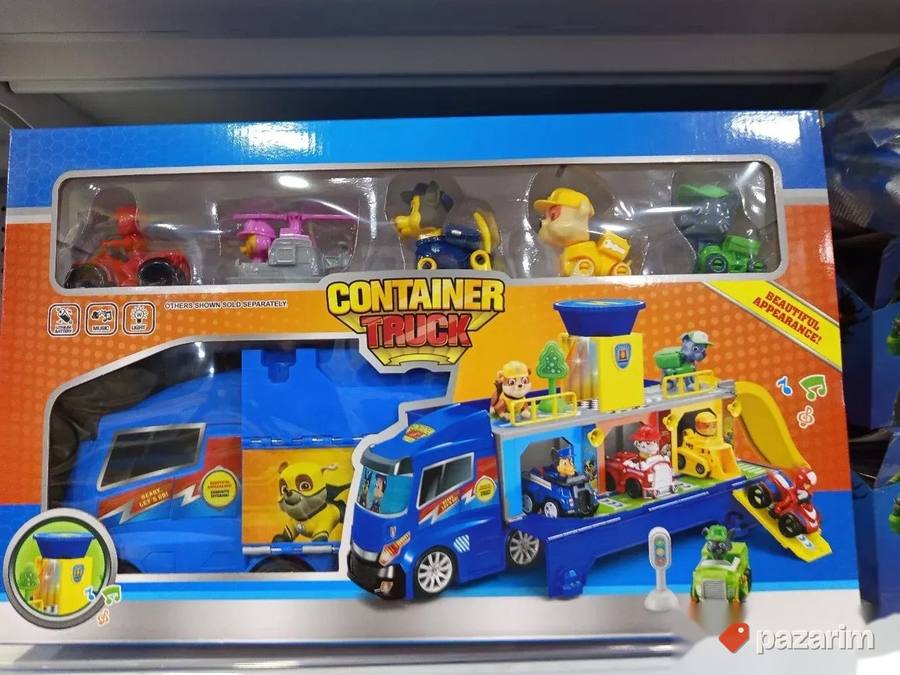 Kamion PATROLNE šape + 5 figura sa vozilima igračka 3