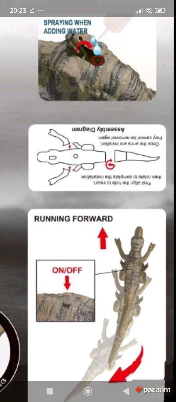 DINOsaurus izbacuje vatru dok trči /Svetlosno zvučni efekti 3