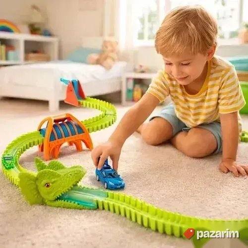 Auto staza DINOsaurus +2 trkačka autića igračka 1