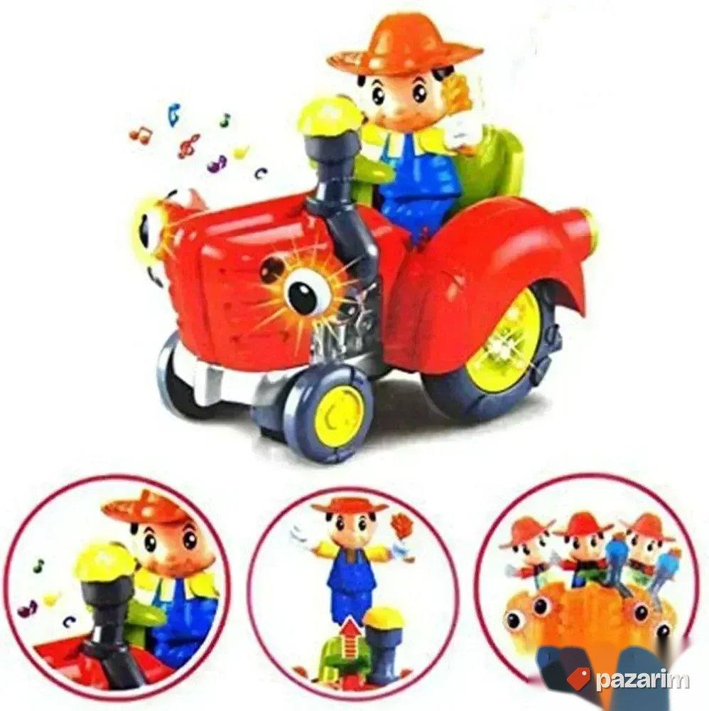 VESELI traktor sa farmerom/ Svetlosno zvučni efekti igračka 1