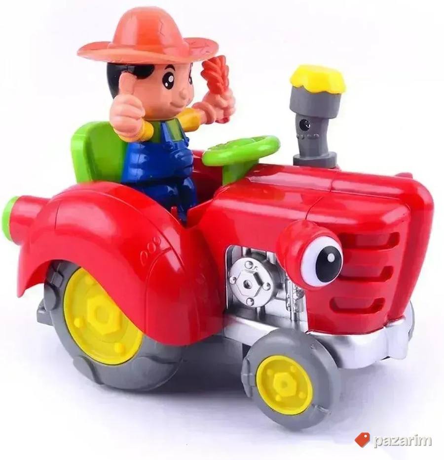 VESELI traktor sa farmerom/ Svetlosno zvučni efekti igračka 4