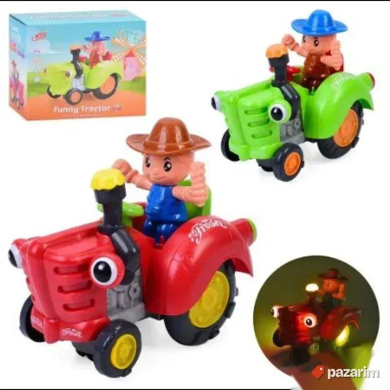 VESELI traktor sa farmerom/ Svetlosno zvučni efekti igračka 8