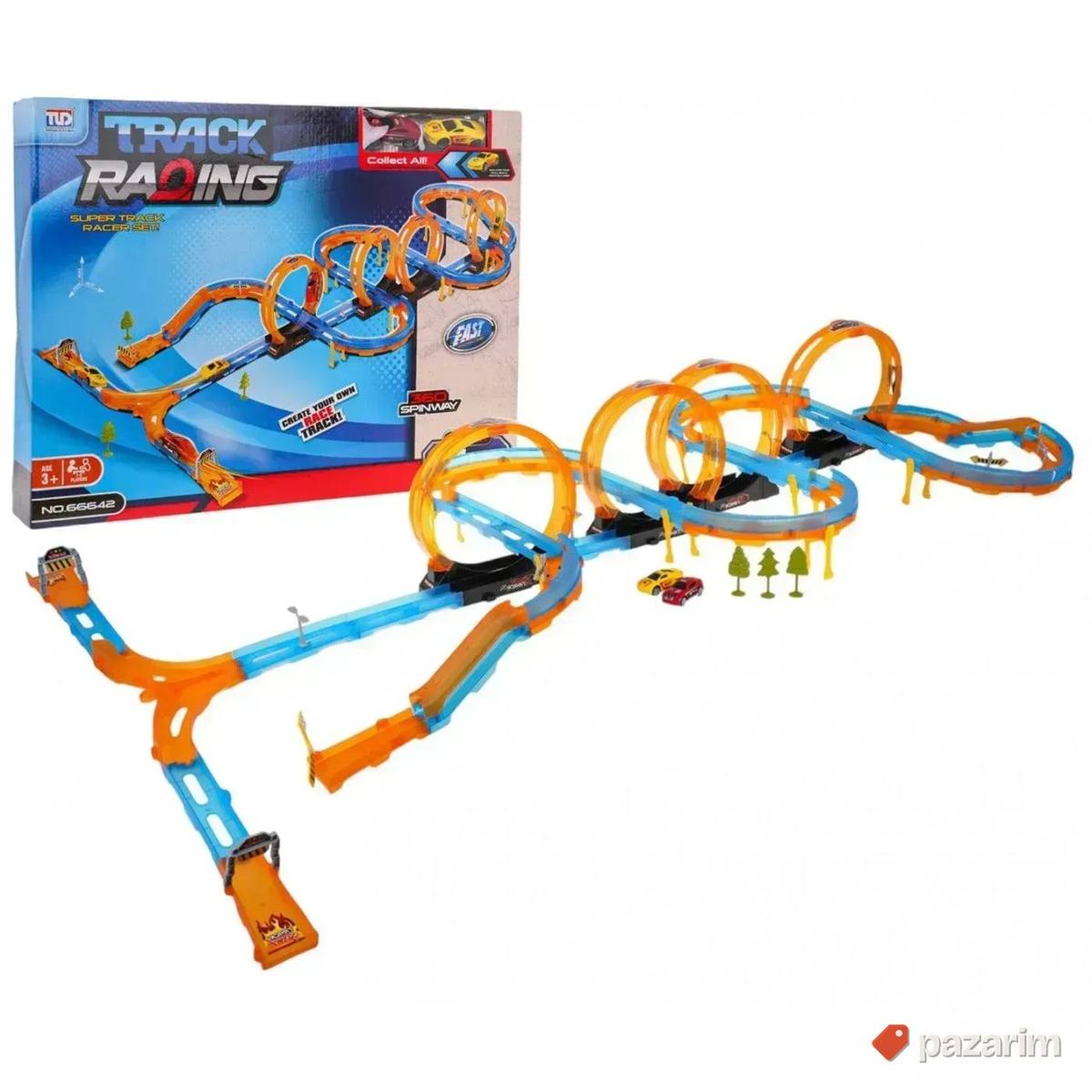 Auto staza 74 pcs za trkanje + 2 autića igračka 1