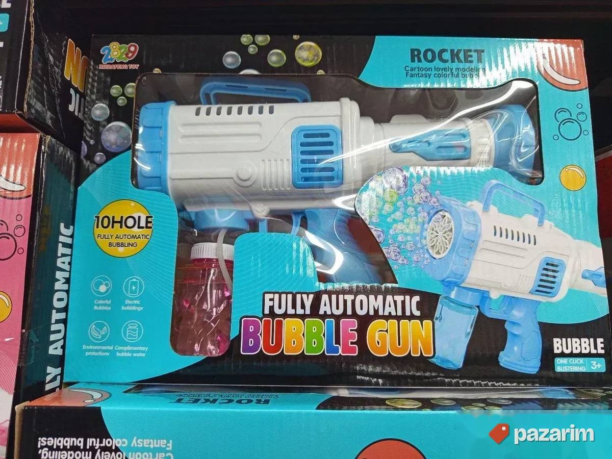 Automatski pištolj sa 10 rupa izbacuje balončiće igračka 1