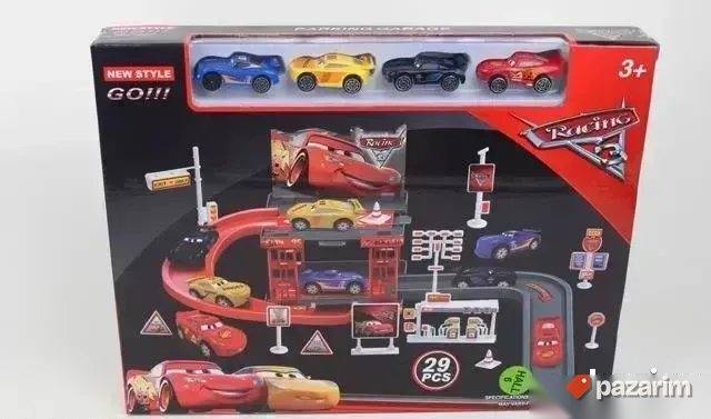 Parking garaža i trkačka staza 29 kom MUNJA Mekvin igračka 2