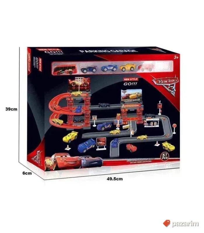 Trkačka staza i parking 55kom MUNJA Mekvin/ CARS 3