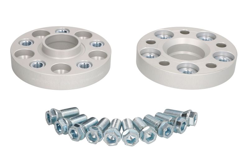 Distanceri 5x112 25mm Ø57 Eibach par neobojeni + zavrtnji 1