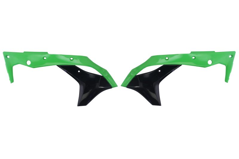 Maske hladnjaka Kawasaki KX 250 2017-20 crno-zelene