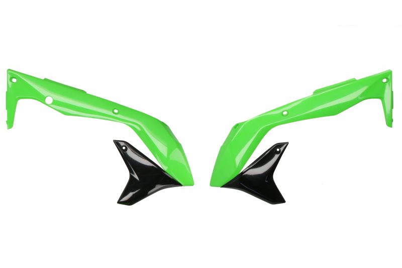 Maske hladnjaka Kawasaki KX 450 2016-18 crno-zelene 1
