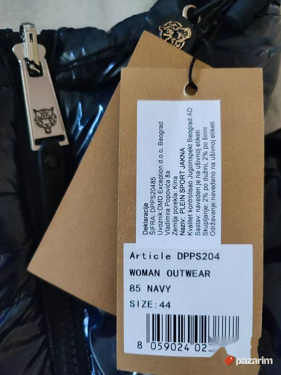 AKCIJA Zenska jakna sa dva lica PLEIN SPORT novo original 8