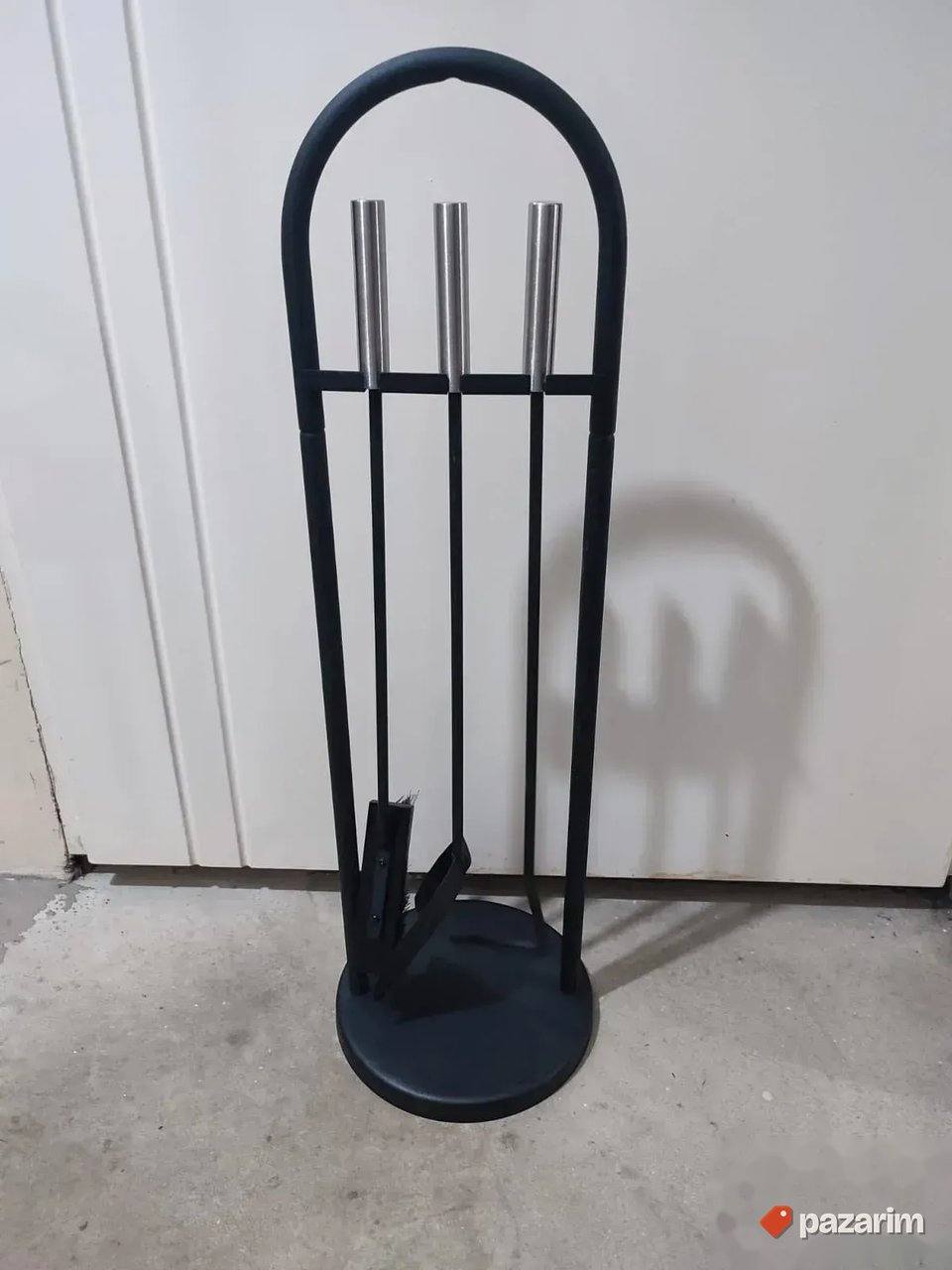 Stalak pribor za kamin 4 dela NOVO 1