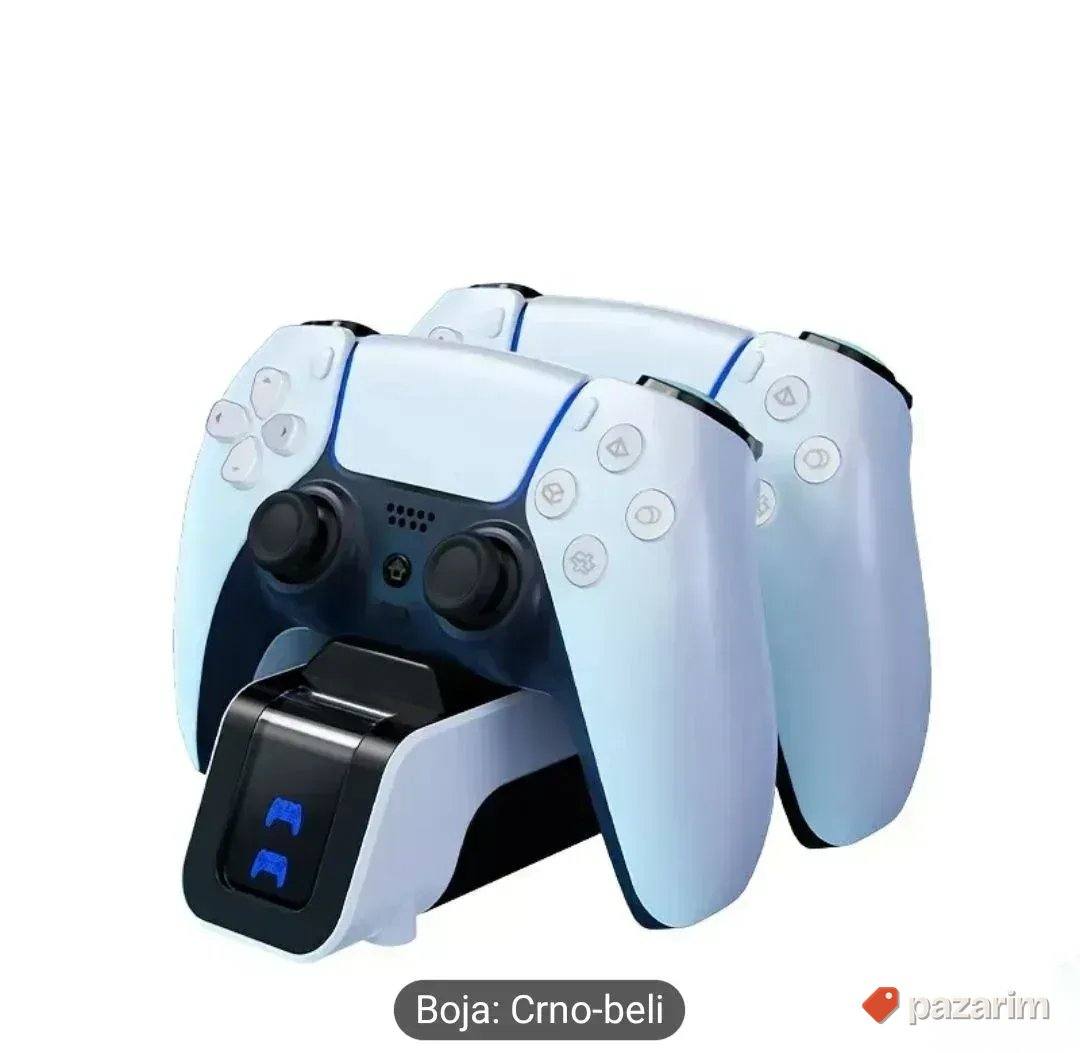 Stalak dupli punjac za ps5 dzojstik novo sony playstation 5 1