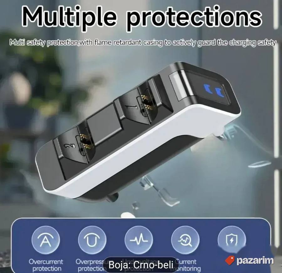Stalak dupli punjac za ps5 dzojstik novo sony playstation 5 3