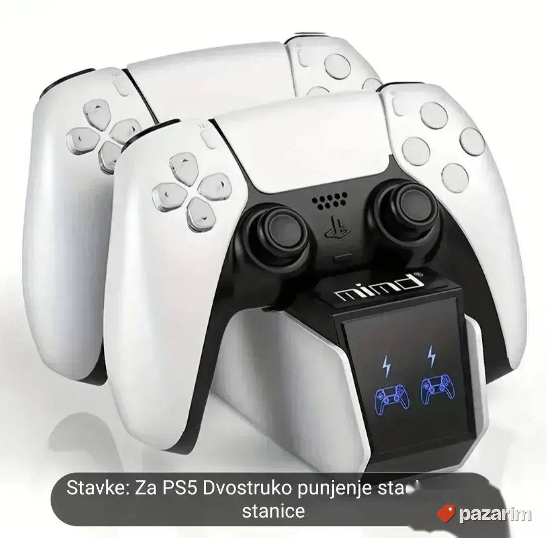 Dupli punjac za ps5 dzojstik sony PlayStation novo 1