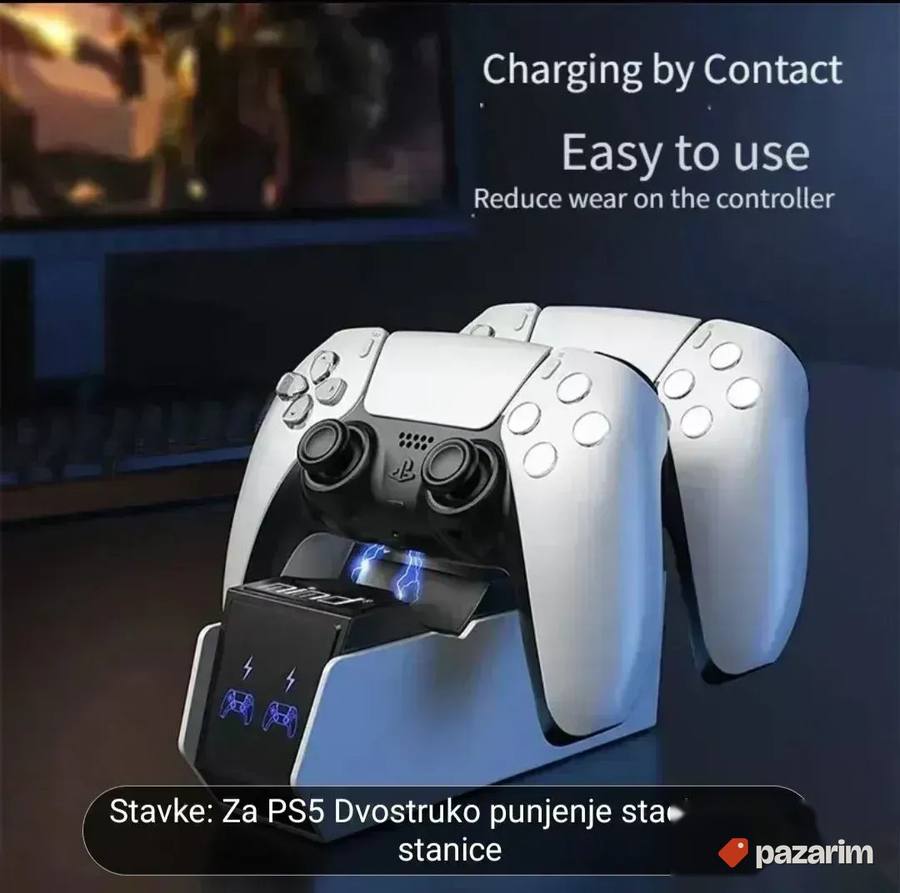 Dupli punjac za ps5 dzojstik sony PlayStation novo 2