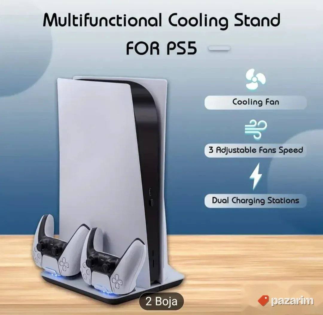 Stalak za hladjenje ps5 i punjenje dzojstika PlayStation 1