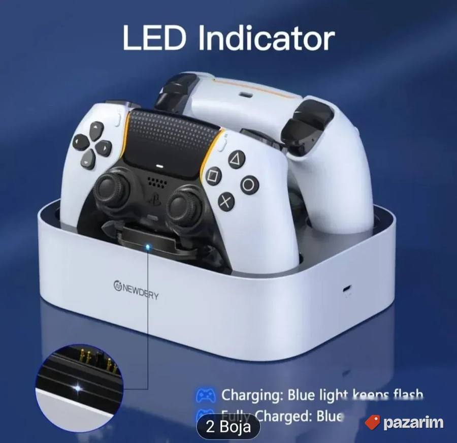 Dupli brzi punjac za ps5 dzojstik sony PlayStation novo 5