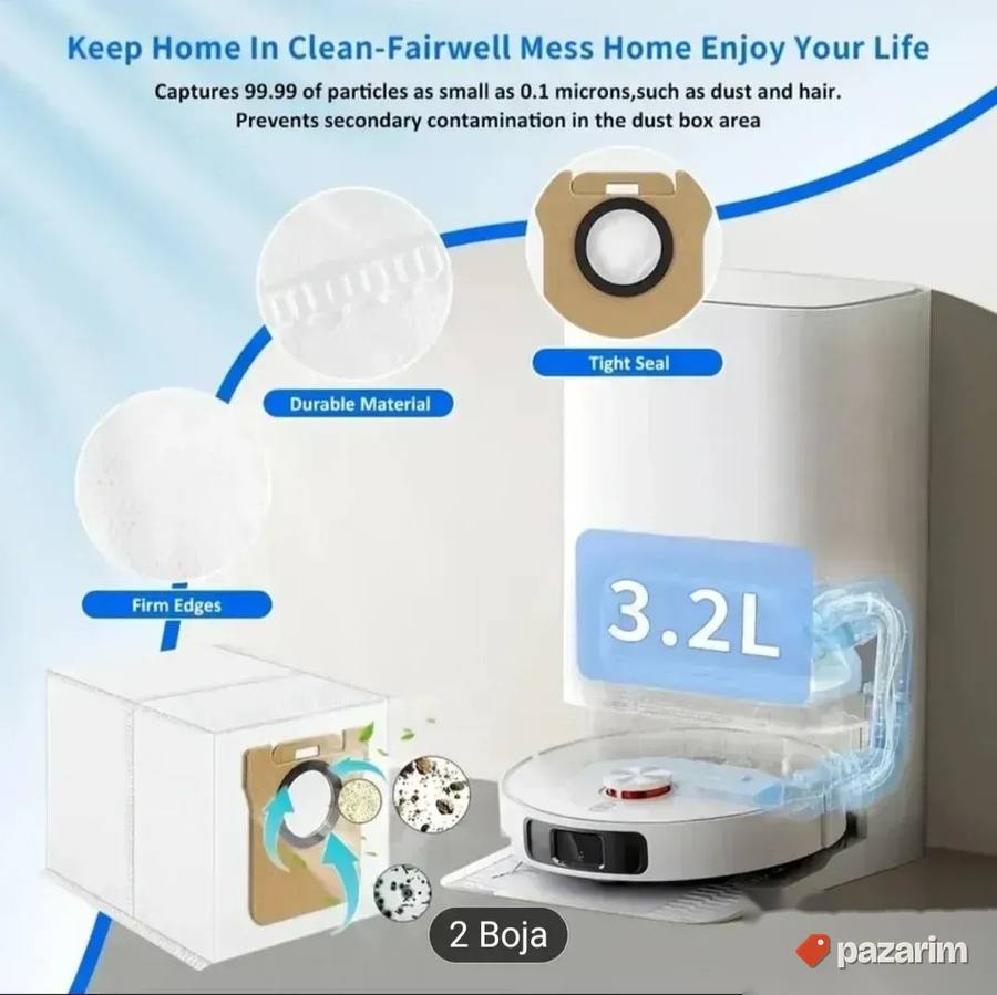 Kese vrecice za xiaomi robot usisivac novo 2