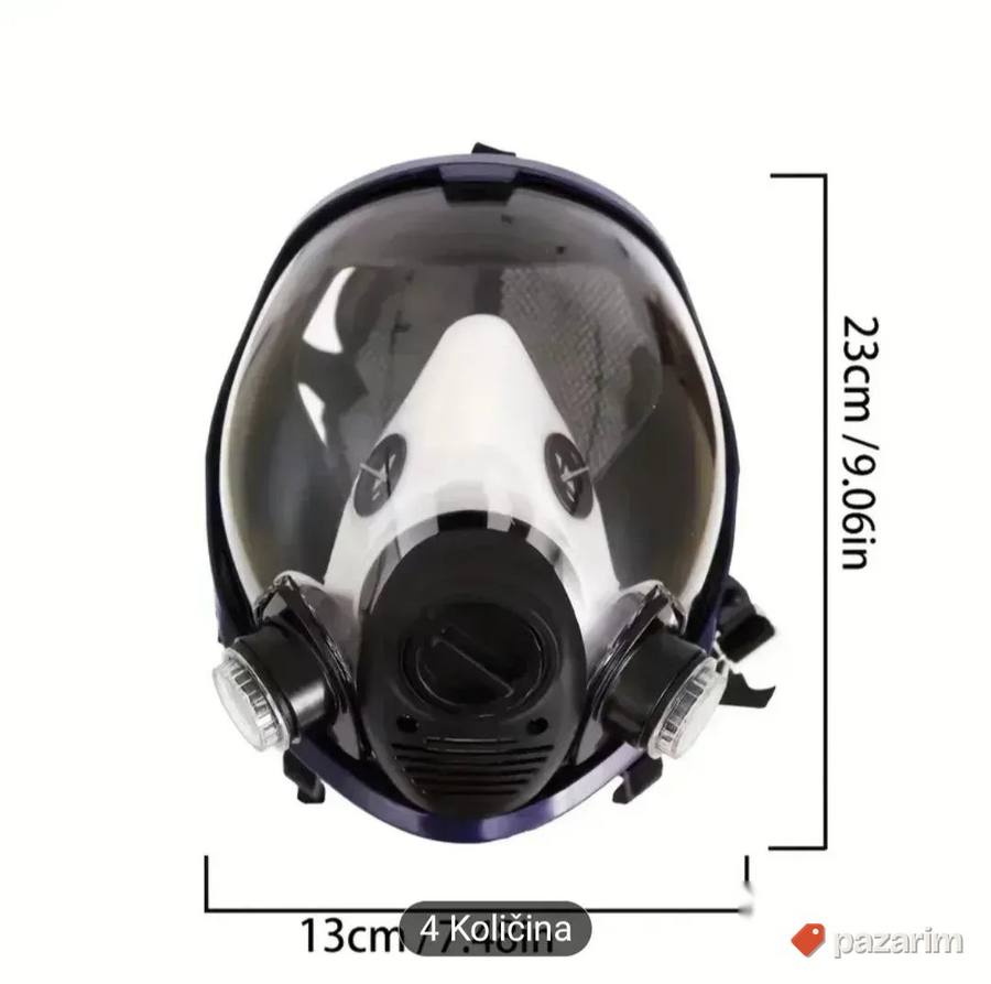 Maska full face 3m sa filterima 6001 27u1 novo 2