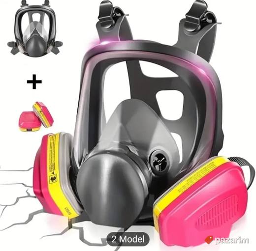 Zastitna maska za lice full face 3m 60923 sa filterima novo