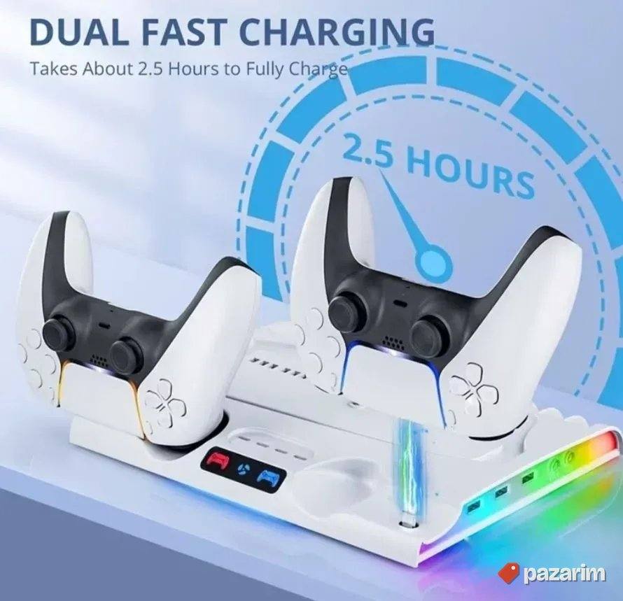 Multifunkcionalno postolje hladnjak dupli punjac za ps5 slim 2