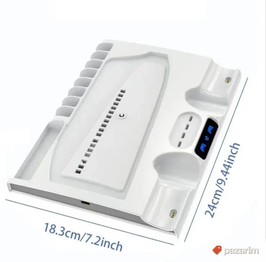 Multifunkcionalno postolje hladnjak dupli punjac za ps5 slim 7