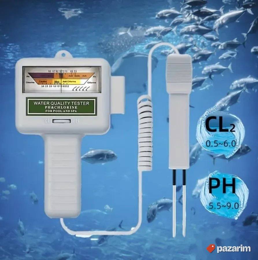 Analogni tester merac ph i hlora u bazenu spa centru 1