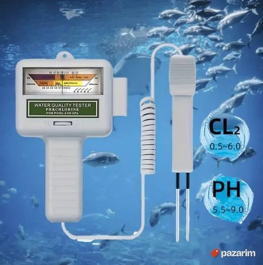 Analogni tester merac ph i hlora u bazenu spa centru