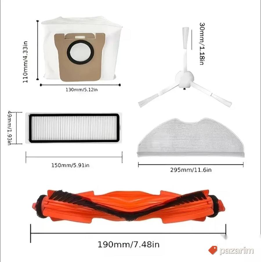 Set rezervih delova za robot usisivac xiaomi H40 novo 2