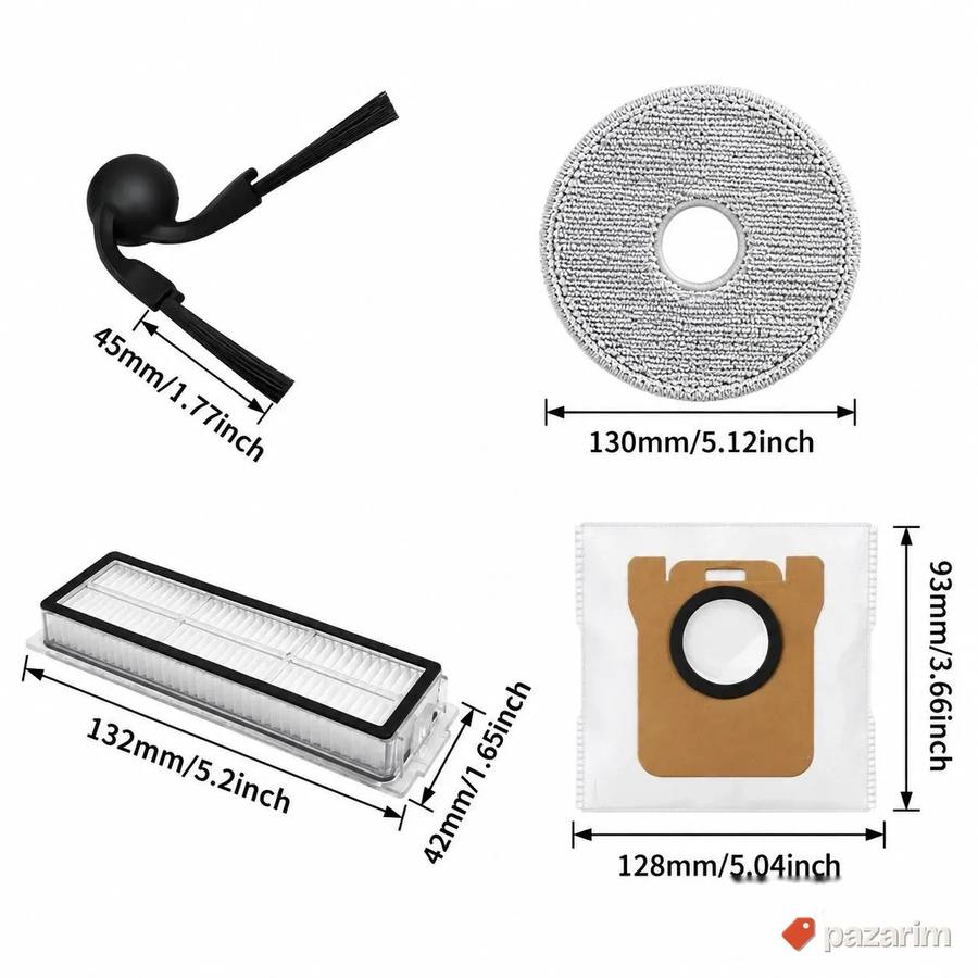 Set rezervih delova za robot usisivac xiaomi H50 pro novo 3