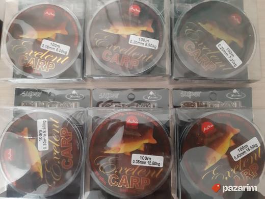 najlon exelent carp 100m crne boje