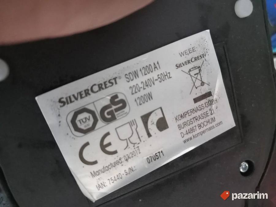 Aparat za GALETE Silver Crest 5