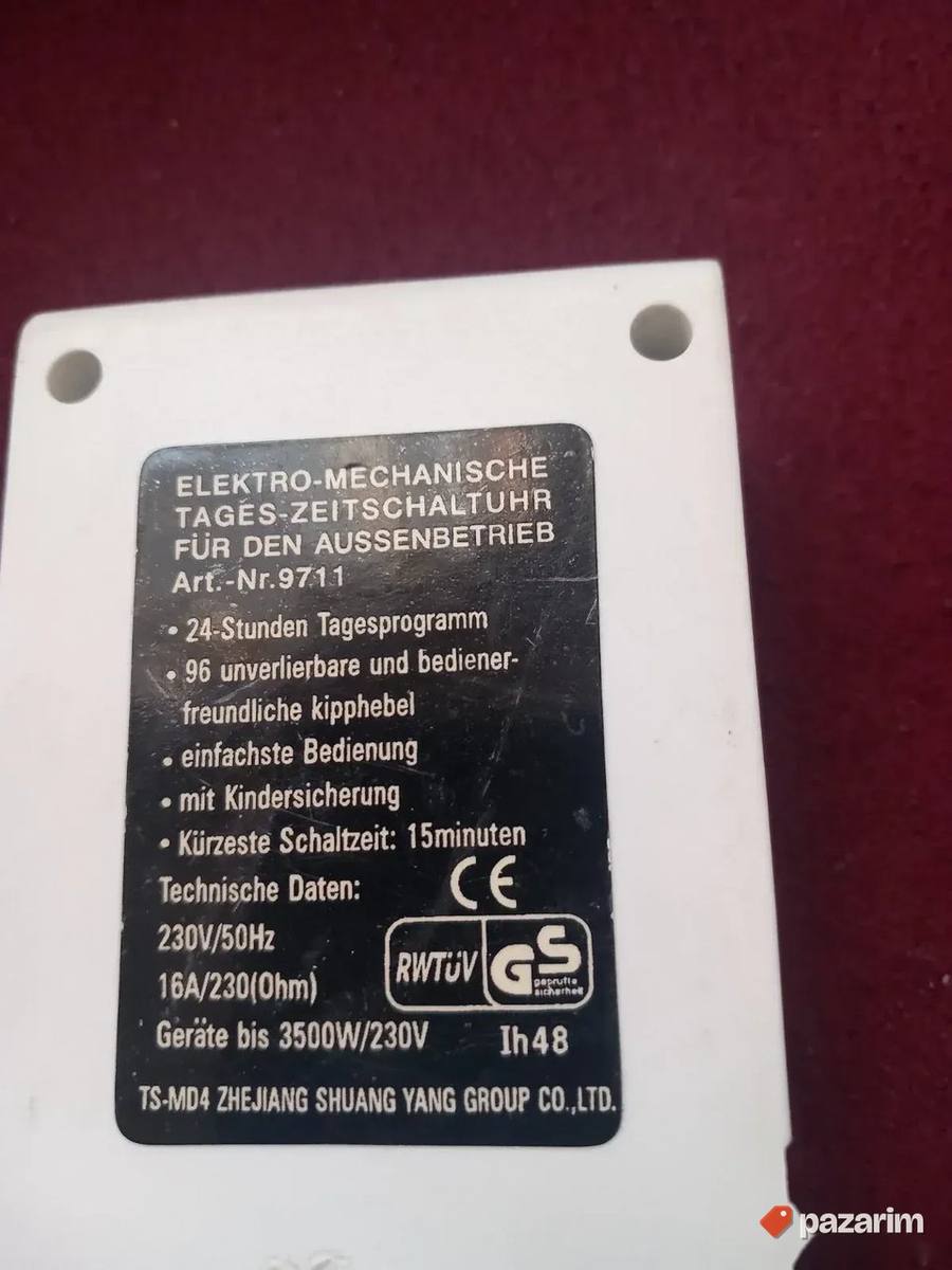 TAJMER uticnice 220V/3,5kw 5