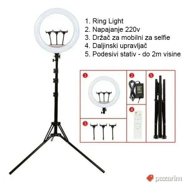 55cm (22 inča) - RING LIGHT sa podesivim stalkom LED Prsten 2