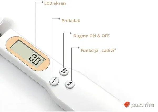 Digitalna Vaga Kašika - LCD Ekran 3