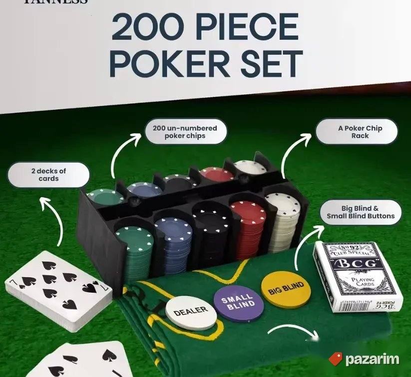 Čipovi za POKER + 2 špila karata i podloga - Texas Holdem 2