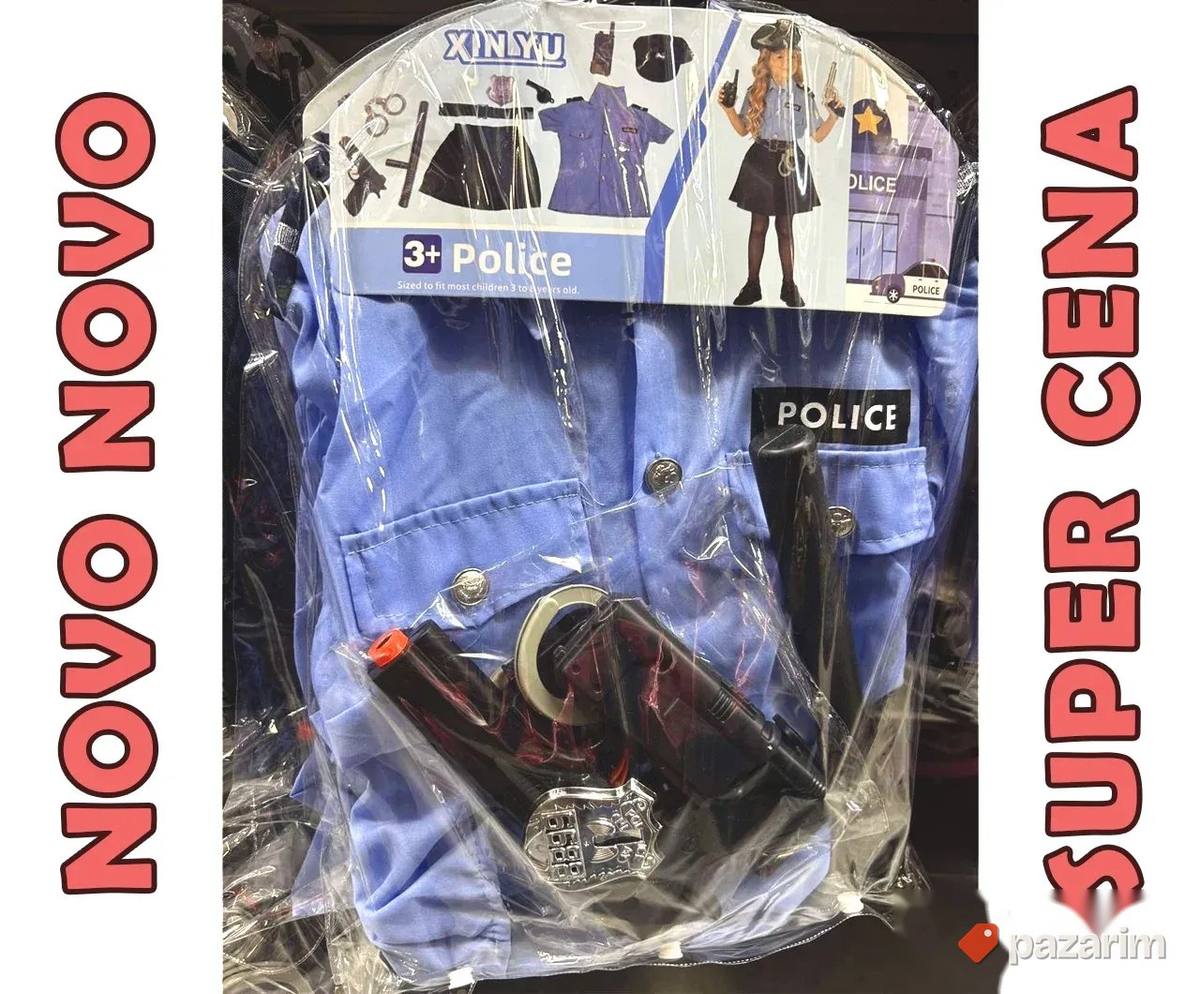Kostim za decu SET - POLICIJKA + IGRAČKE - dečiji kostim 1