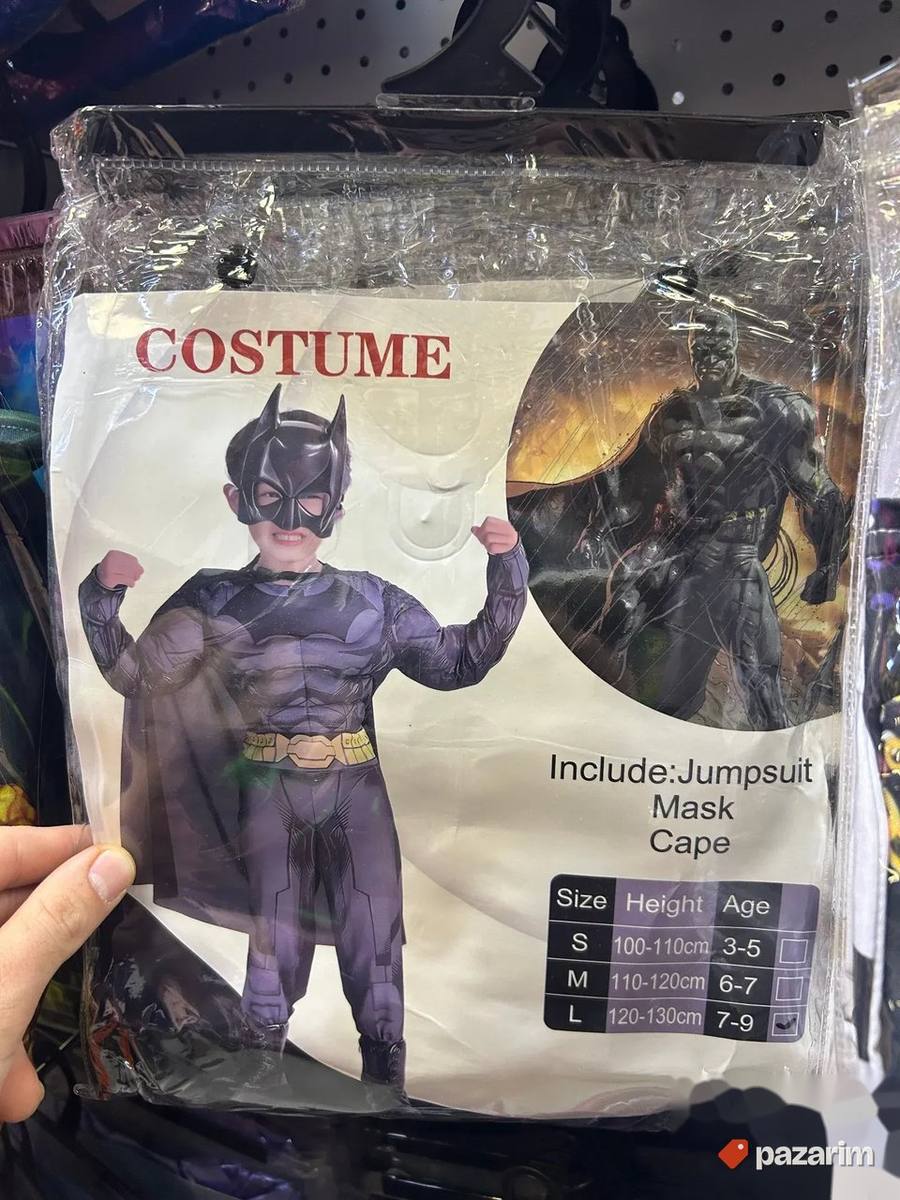 Deciji kostim BATMAN SET + Maska i Plašt - Betmen 5